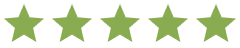 Icono de 5 estrellas verdes